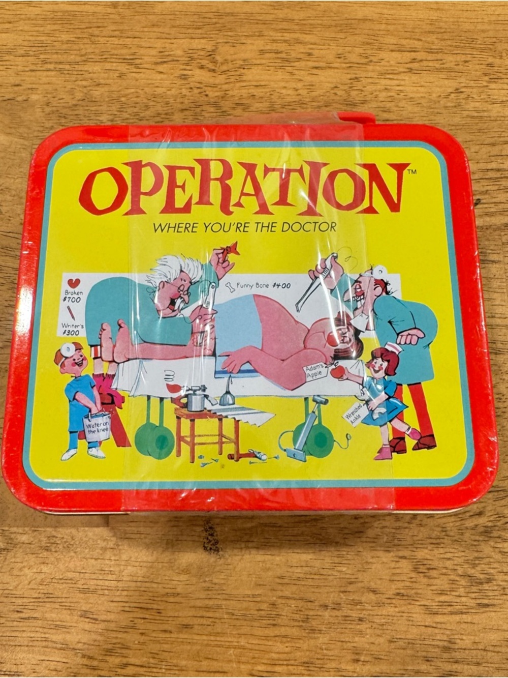 Vintage Operation Game Tin Lunchbox  collectible New